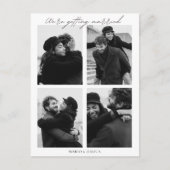 Esthetische minimalistische foto bruiloft briefkaart (Voorkant)