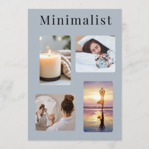 Esthetische Minimalistische Fotocollage Kamer Deco Kaart