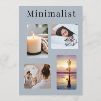Esthetische Minimalistische Fotocollage Kamer Deco Kaart