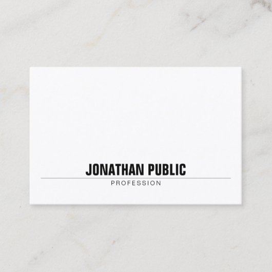 Esthetische minimalistische professionele moderne  visitekaartje (Voorkant)