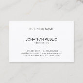 Esthetische minimalistische professionele moderne  visitekaartje (Achterkant)