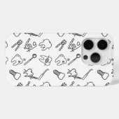 Esthetische Minimalistische Tandarts Iconen Patroo Case-Mate iPhone Case (Achterkant (horizontaal))