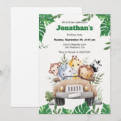 Esthetische minimalistische uitnodiging voor diere (Voorkant / Achterkant)