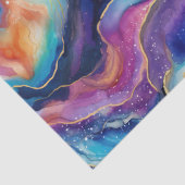 Esthetische moderne kleurrijke regenboogagaat glit tissuepapier (Detail)