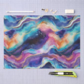 Esthetische moderne kleurrijke regenboogagaat glit tissuepapier (Craft)