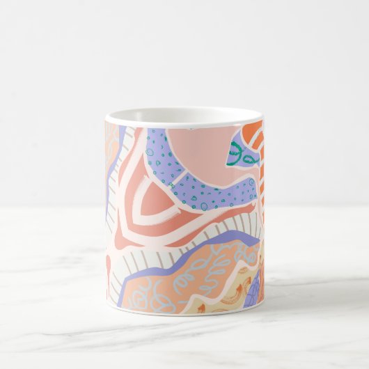 Esthetische Mok met minimale en serene pastelvorme (Center)