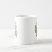 Esthetische Monstera & Bloemen Koffiemok (Center)