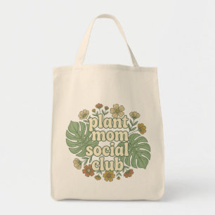 Esthetische Monstera & Bloemen Tote Bag