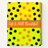 Esthetische Multi Gekleurde Initiaal Naam Monogram Notitieboek (Achterkant)