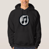 Esthetische muziek Graphics Musical Note Icon voor Hoodie (Voorkant)