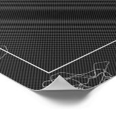 Esthetische mysterieuze figuur gezicht abstracte k poster (Hoek)