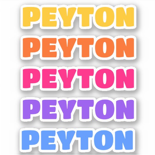 Esthetische naam Sticker, Preppy Stickers (Voorkant)