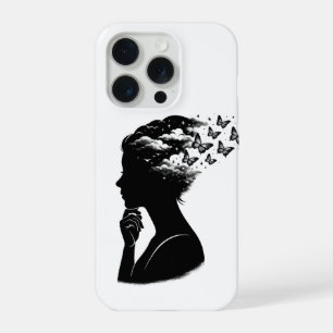 Esthetische nachtelijke hemel vlinder kunst iPhone 15 Pro Case