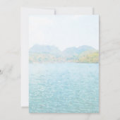 Esthetische natuur paar bruiloft kaart (Achterkant)