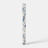 Esthetische Nautische Blauwe Oceanschelp Iphone Ho 15 Case (Linkerkant)