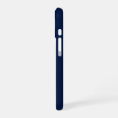 Esthetische Navy iPhone 16 Hoes | Minim Hoesje (Linkerkant)