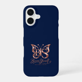 Esthetische Navy iPhone 16 Hoes | Minim Hoesje