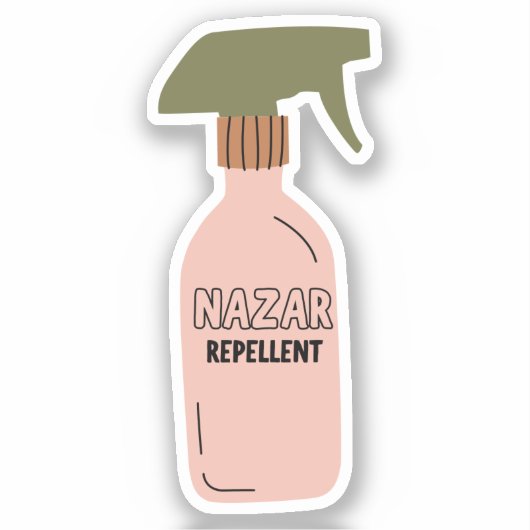 Esthetische Nazar Afweermiddel Grappig Arabisch Sticker (Voorkant)