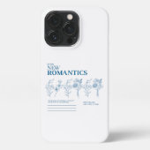 Esthetische Nieuwe Romantiek Minimal Floral iPhone Hoesje (Achterkant)