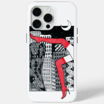 Esthetische Night City Damesbenen iPhone 15 Pro Ma