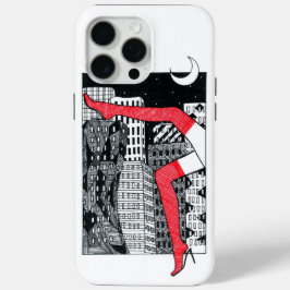 Esthetische Night City Damesbenen iPhone 15 Pro Ma Max Hoesje