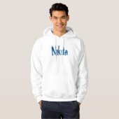 Esthetische "Nikita" Persoonlijke Script Kunst - C Hoodie (Voorkant volledig)