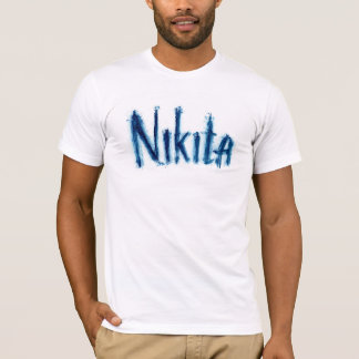 Esthetische "Nikita" Persoonlijke Script Kunst - C T-shirt