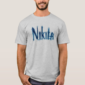 Esthetische "Nikita" Persoonlijke Script Kunst - C T-shirt