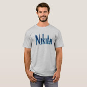 Esthetische "Nikita" Persoonlijke Script Kunst - C T-shirt (Voorkant volledig)