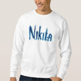Esthetische "Nikita" Persoonlijke Script Kunst - C Trui