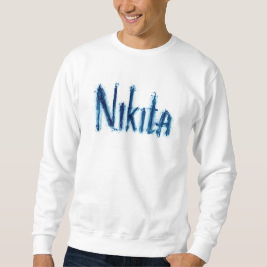 Esthetische "Nikita" Persoonlijke Script Kunst - C Trui (Voorkant)