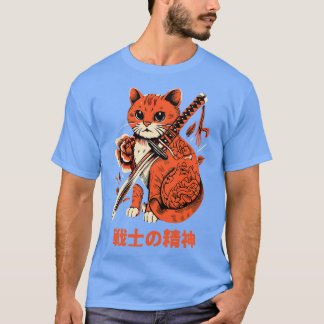 Esthetische Ninja Kat Samurai Japanse Ar T-shirt