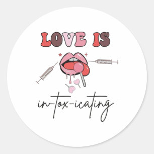 Esthetische Nurse Injector Valentijn Filler Dyspor Ronde Sticker
