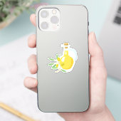 Esthetische Olijfolie en Olijfwijnstok Sticker (Telefoon)
