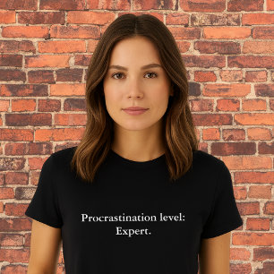 Esthetische outfit quote Uitstelniveau T-shirt