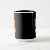 Esthetische Overweldigde Vos • Cute Chaos Coffee Mok (Midden)