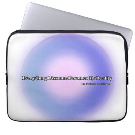 Esthetische Paarse Aura Manifestatie Laptop Sleeve