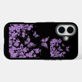 Esthetische paarse vlinder telefoonhoes Case-Mate iPhone case (Achterkant (horizontaal))