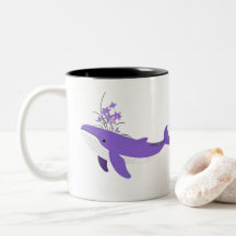 Esthetische Paarse Walvis en Lelies Manifestatie