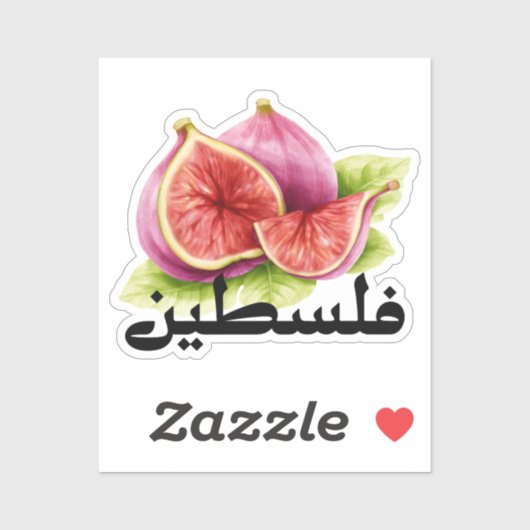 Esthetische Palestina in Arabische vijgen Falastin Sticker (Vel)
