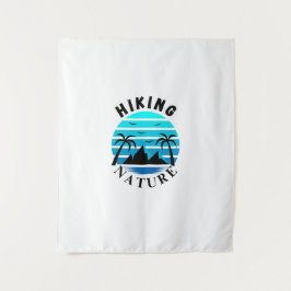 Esthetische Palmbomen & Ocean Vibes Retro Tropisch Wandkleed