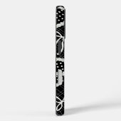 Esthetische parel omrande polka stip hart & witte Case-Mate iPhone case (Achterkant / Rechts)