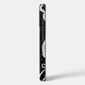Esthetische parel omrande polka stip hart & witte Case-Mate iPhone case (Achterkant / Links)