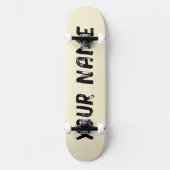 Esthetische pastel geel persoonlijk skateboard (Voorkant)