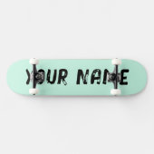 Esthetische pastel groen persoonlijk skateboard (Horizontaal)