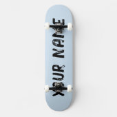 Esthetische Pastel Hemelblauw Persoonlijk Skateboard (Voorkant)
