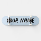 Esthetische Pastel Hemelblauw Persoonlijk Skateboard (Horizontaal)