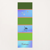 Esthetische Pastel Kleur Custom Yogamat (Voorkant)