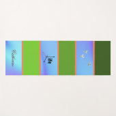 Esthetische Pastel Kleur Custom Yogamat (Voorkant (horizontaal))