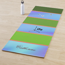 Esthetische Pastel Kleur Custom Yogamat